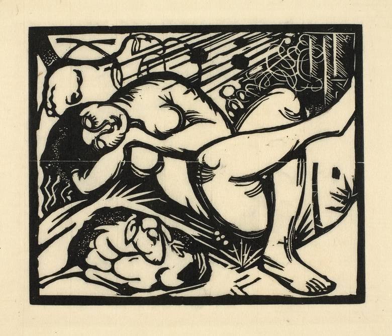 Uyuyan çoban by Franz Marc