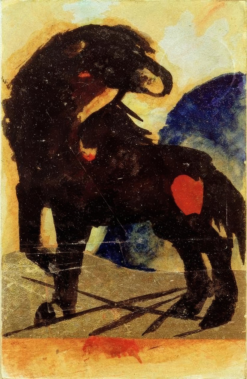 Siyah at by Franz Marc