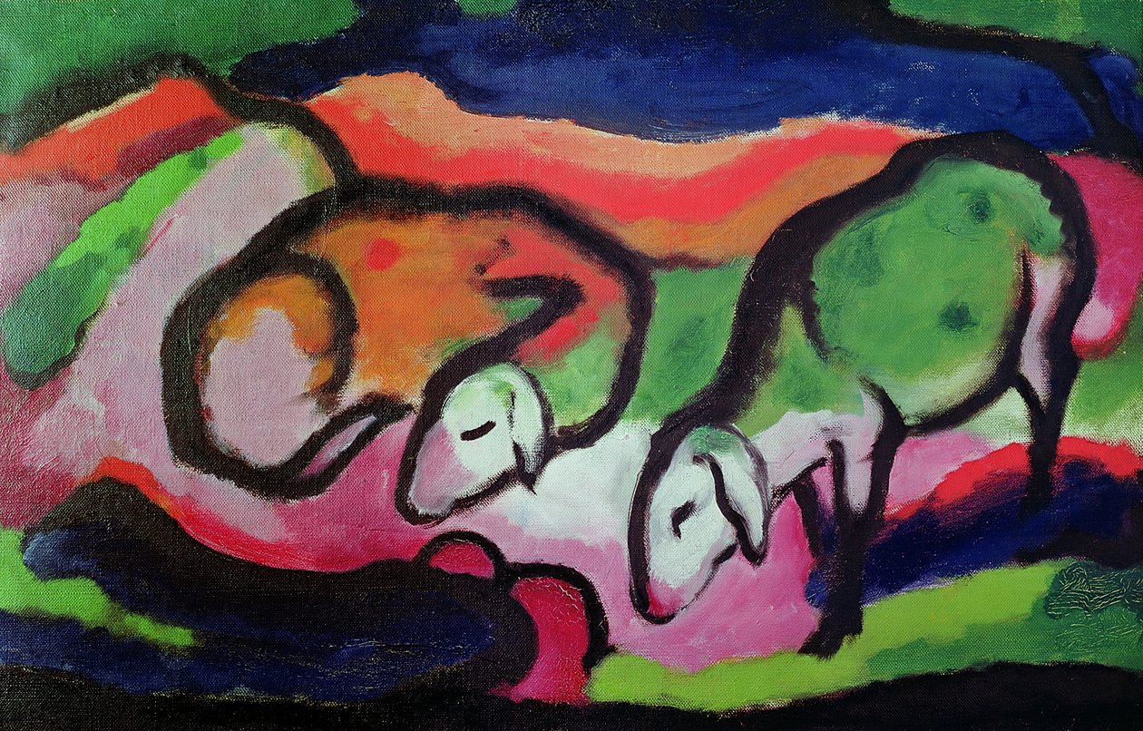 Koyun, 1912 by Franz Marc
