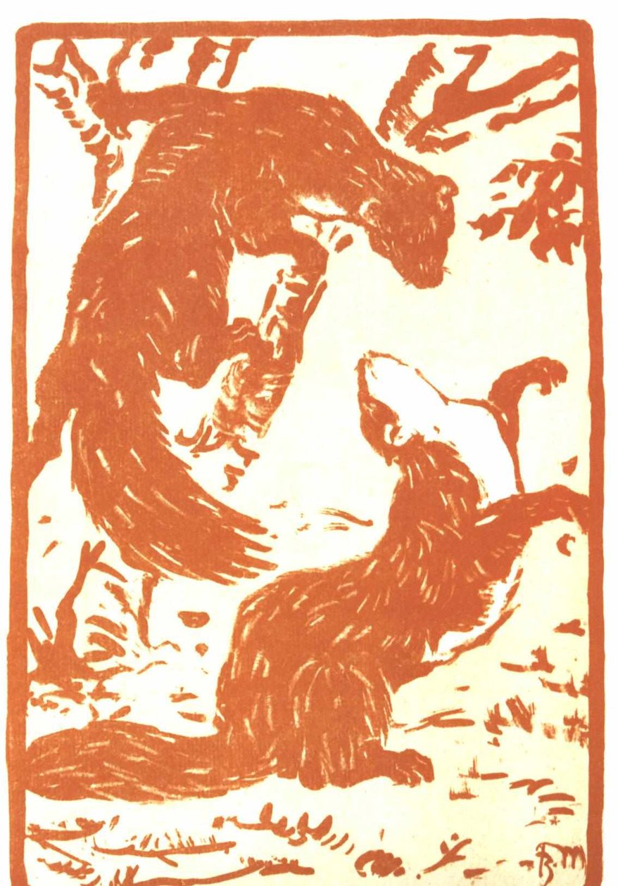 gelincik oynamak by Franz Marc