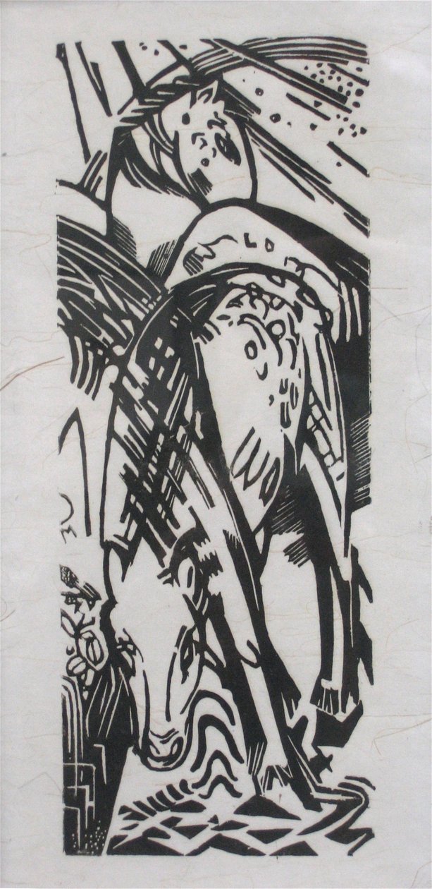 Içme at by Franz Marc