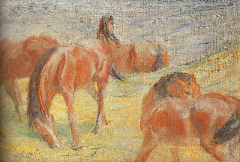 otlayan atlar by Franz Marc