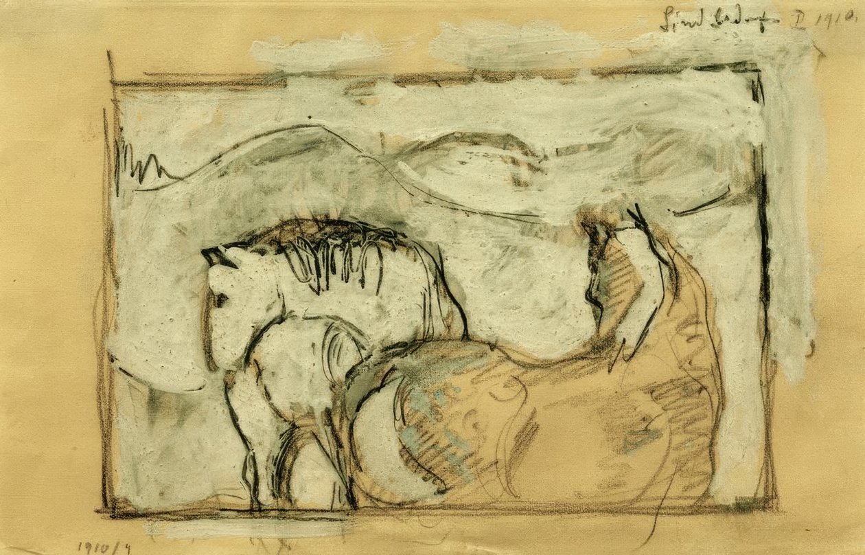 İki at by Franz Marc
