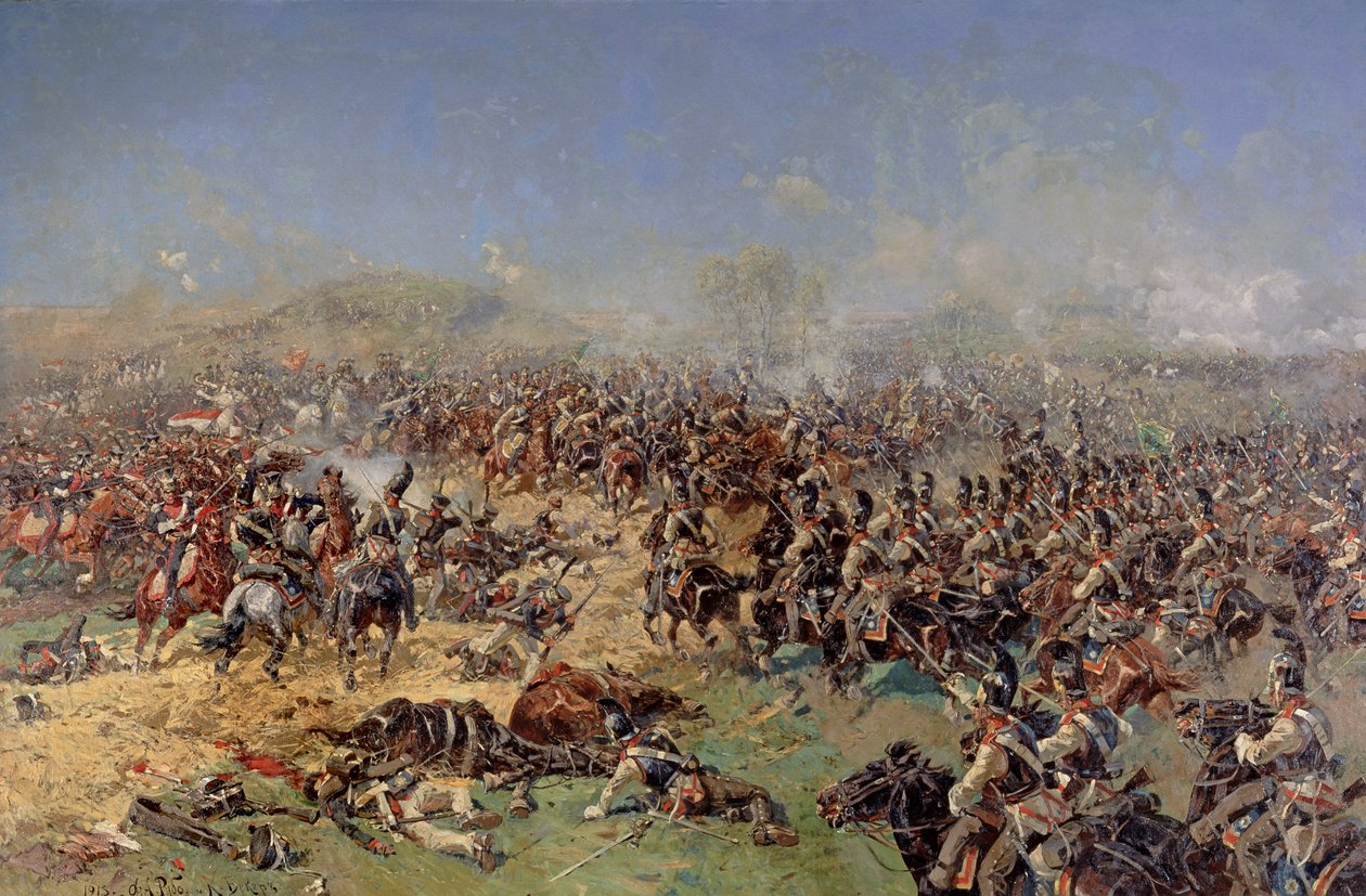 Battle of Borodino on 26th August 1812, 1913  by Franz Roubaud