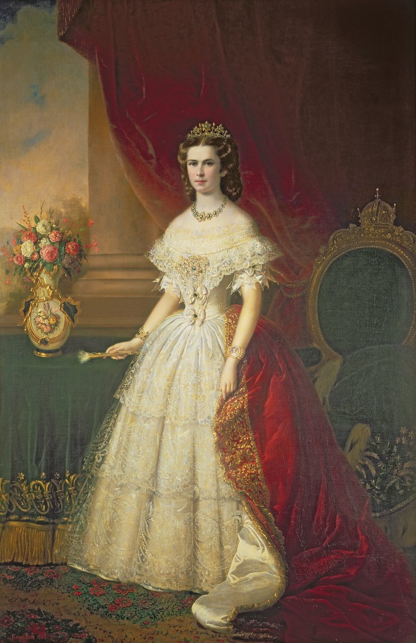 Bavyera İmparatoriçesi Elizabeth (1837-98), 1863 by Franz Russ