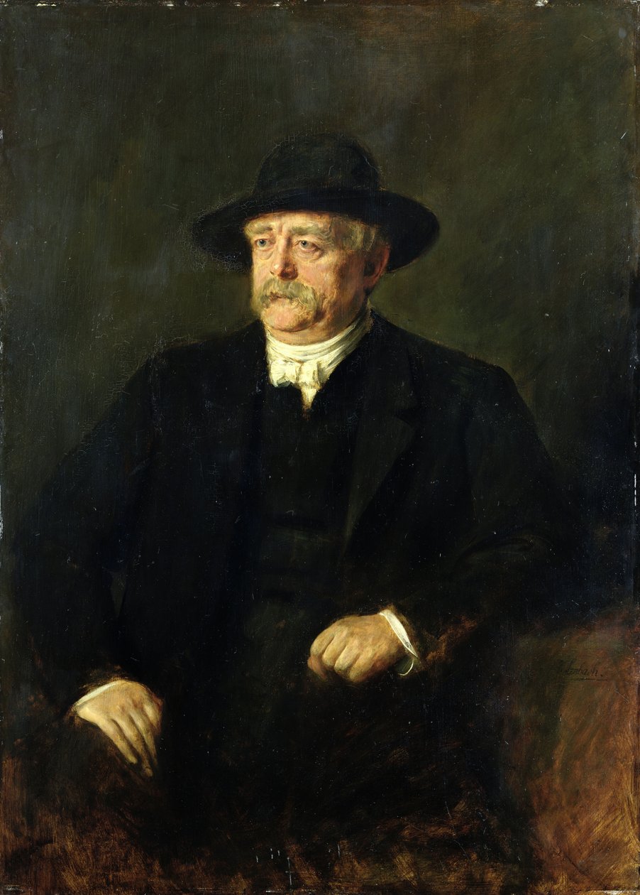 Şansölye Otto von Bismarck (1815-98), 1849 by Franz Seraph von Lenbach
