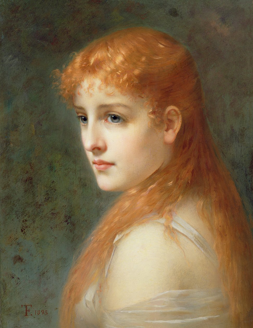 Kızıl saçlı genç kız, 1895 by Franz Thone