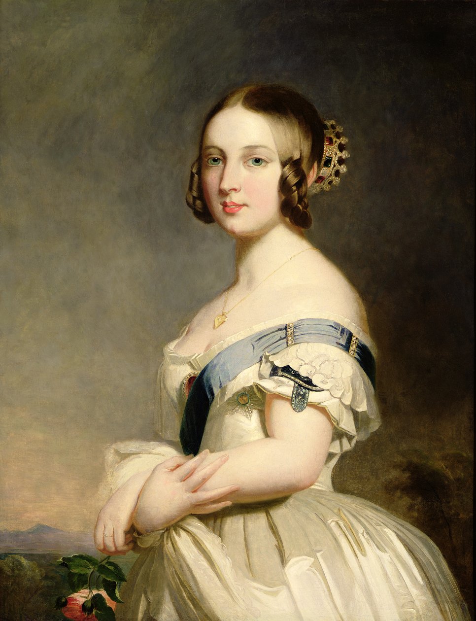 Kraliçe Victoria (1819-1901) (ayrıca bkz. 15318 ve 159010) by Franz Xaver Winterhalter