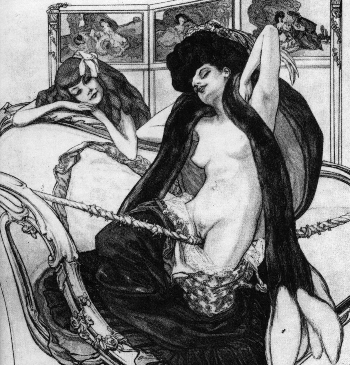 Aşk Çizimleri: Afrodit Bahçesi.n by Franz von Bayros