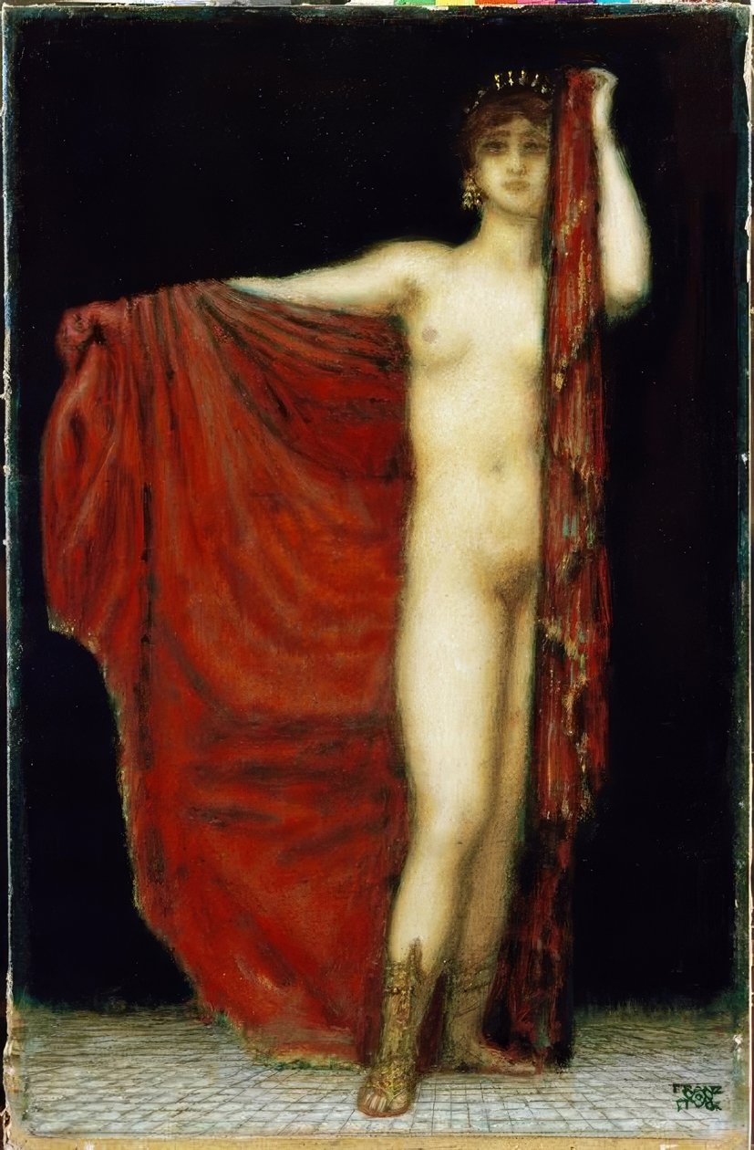 F. v. Sıkışmış, Phryne by Franz von Stuck