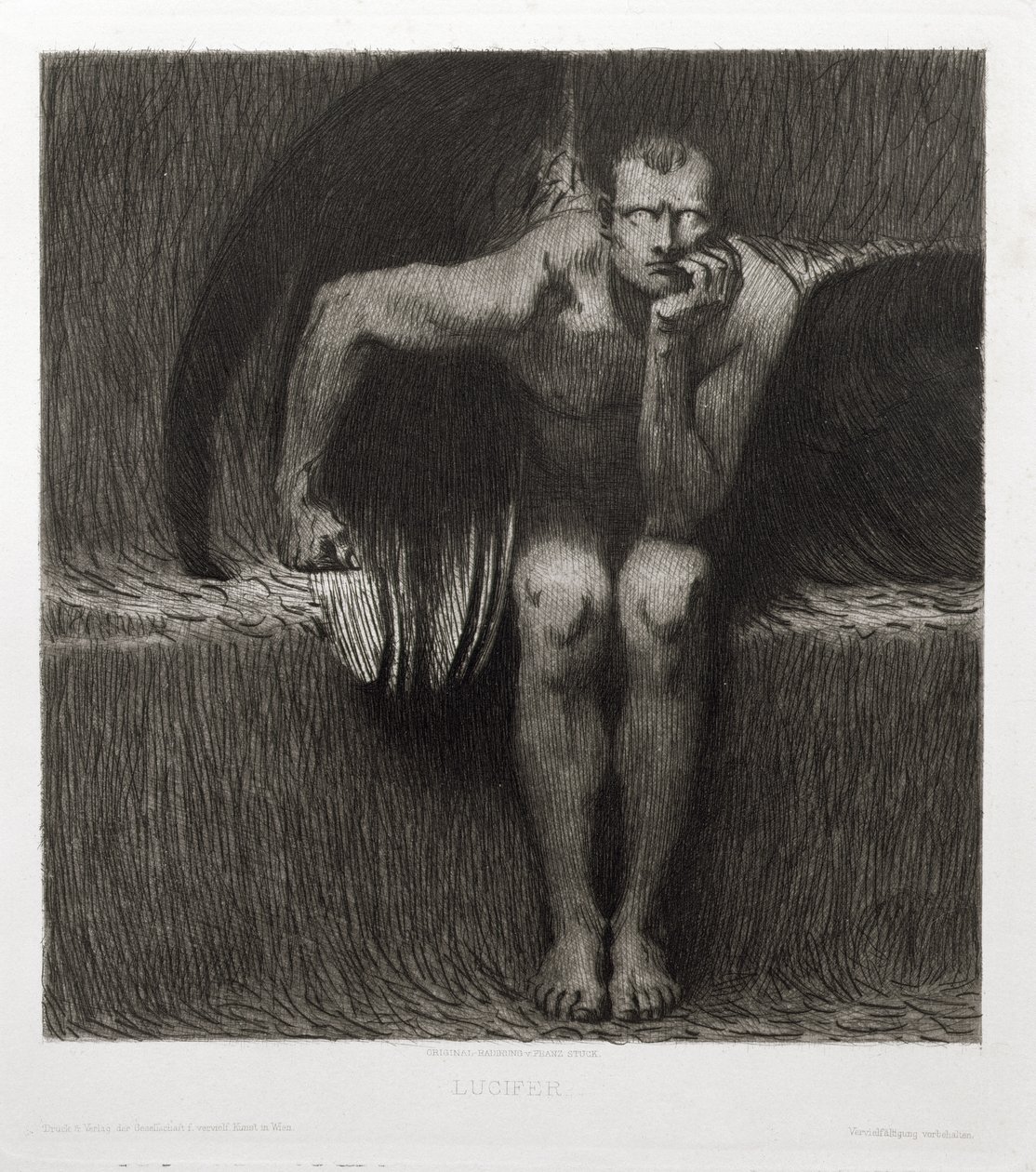 Lucifer, 1892 by Franz von Stuck