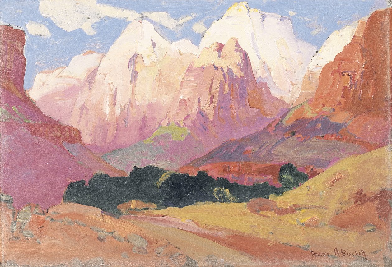 Grand Tetons (gemide yağ) by Franz A. Bischoff