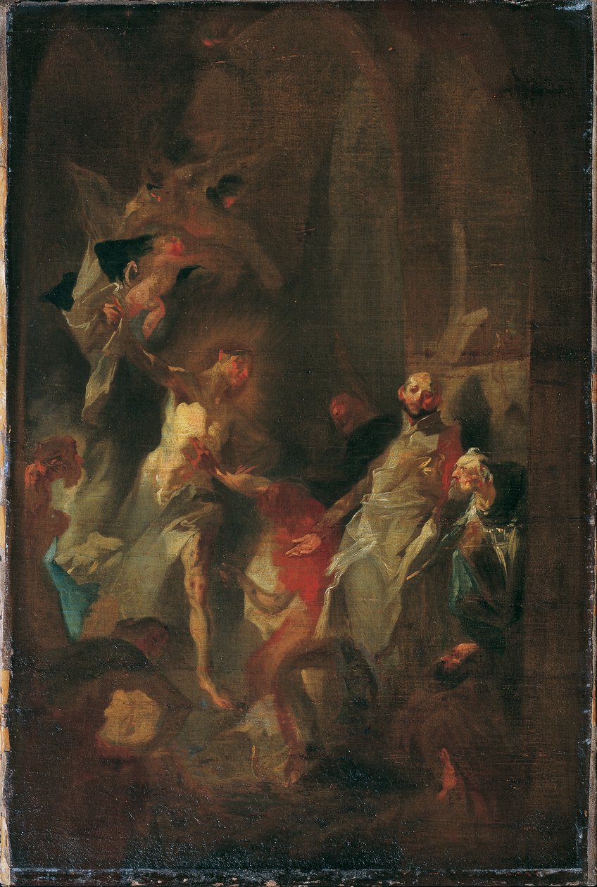 İsa, Aziz Thomas'a görünür by Franz Anton Maulbertsch