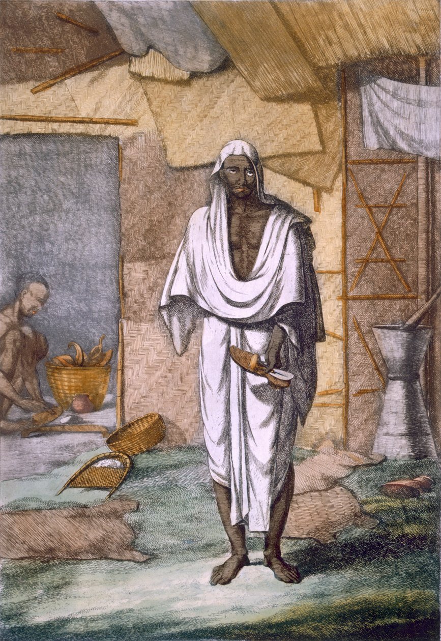 Bir ayakkabıcı, bar. 1808-12. by Franz Balthazar Solvyns