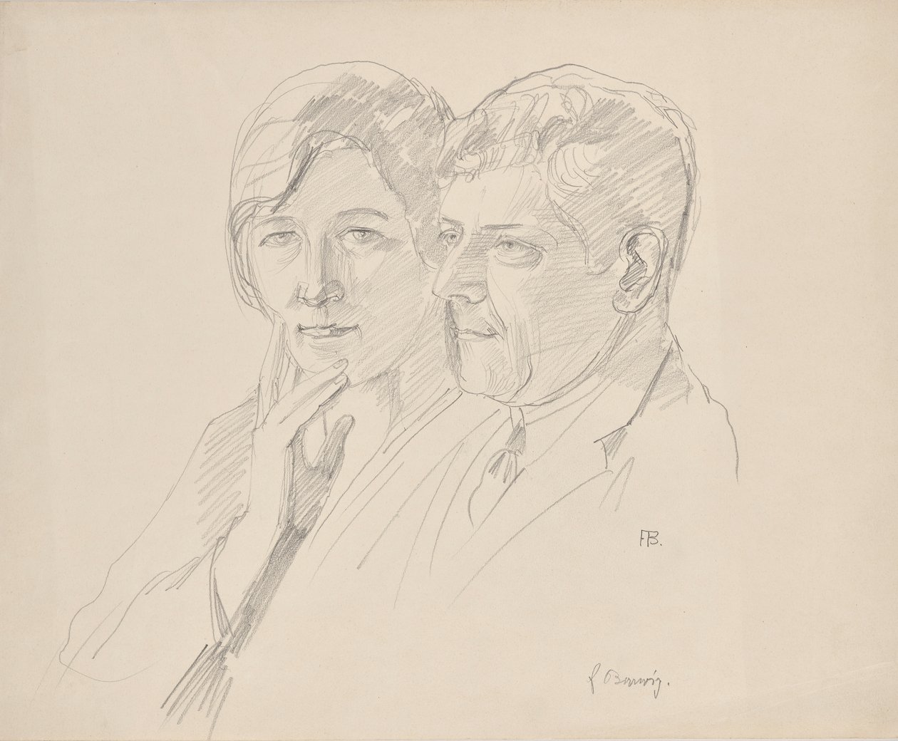 Grete Wagner-Barwig ve Dr. Joseph Wagner by Franz Barwig d. Ä.