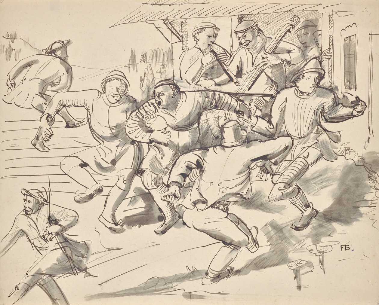 dans eden köylüler by Franz Barwig d. Ä.
