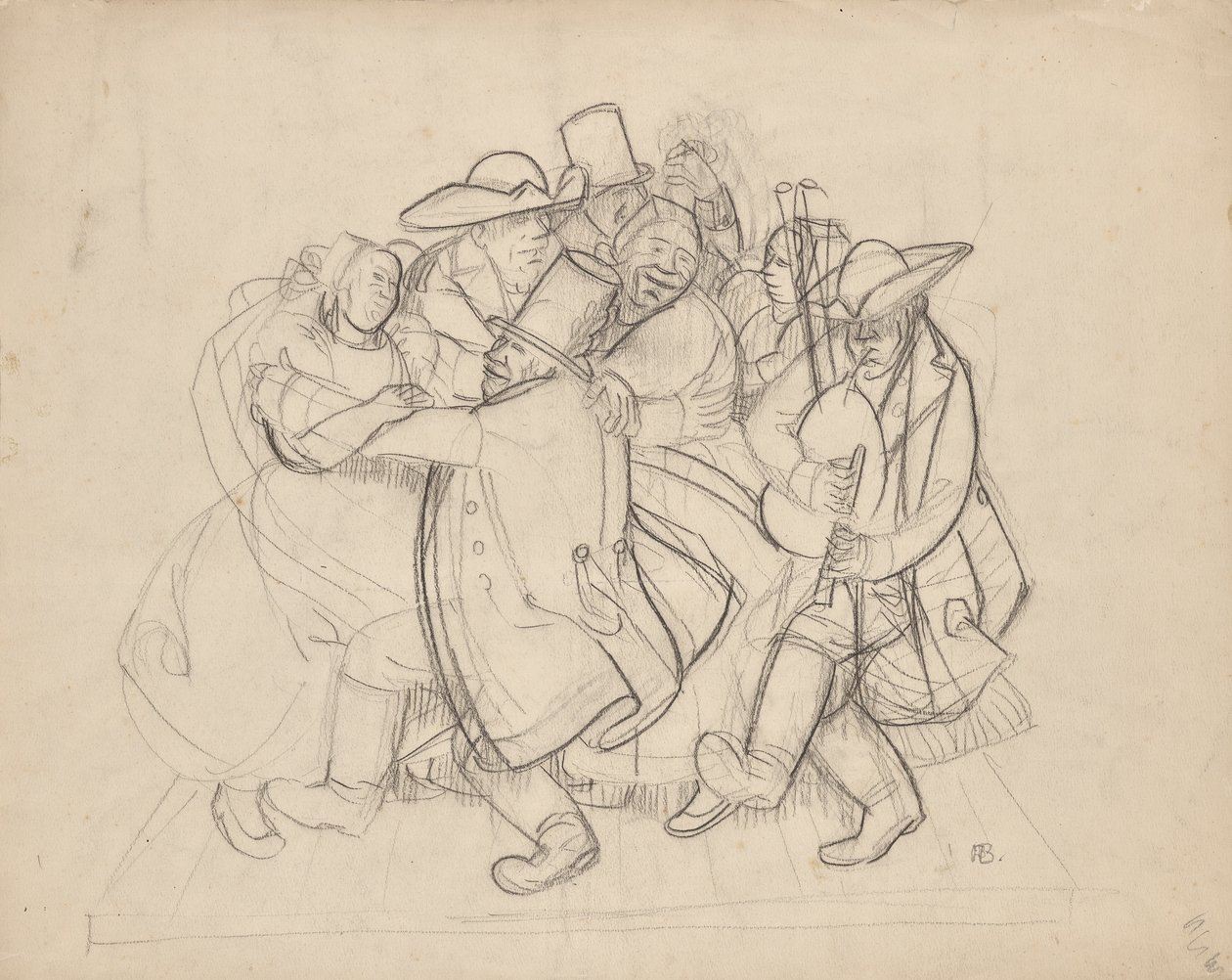 dans eden köylüler by Franz Barwig d. Ä.