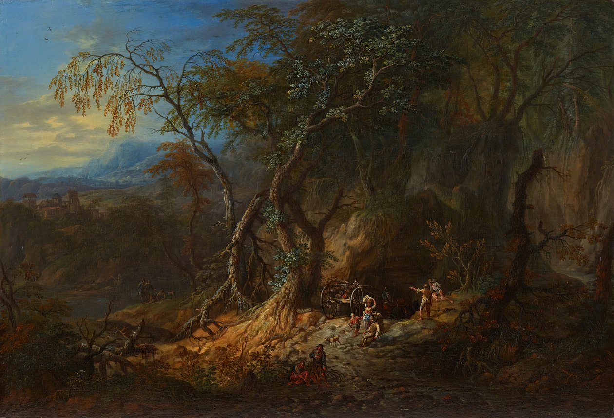 Solda açık manzaralı orman manzarası by Franz Christoph Janneck