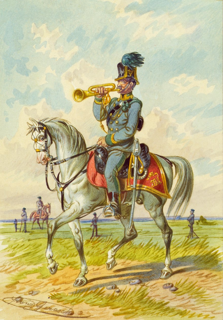 atlı asker by Franz Gerasch