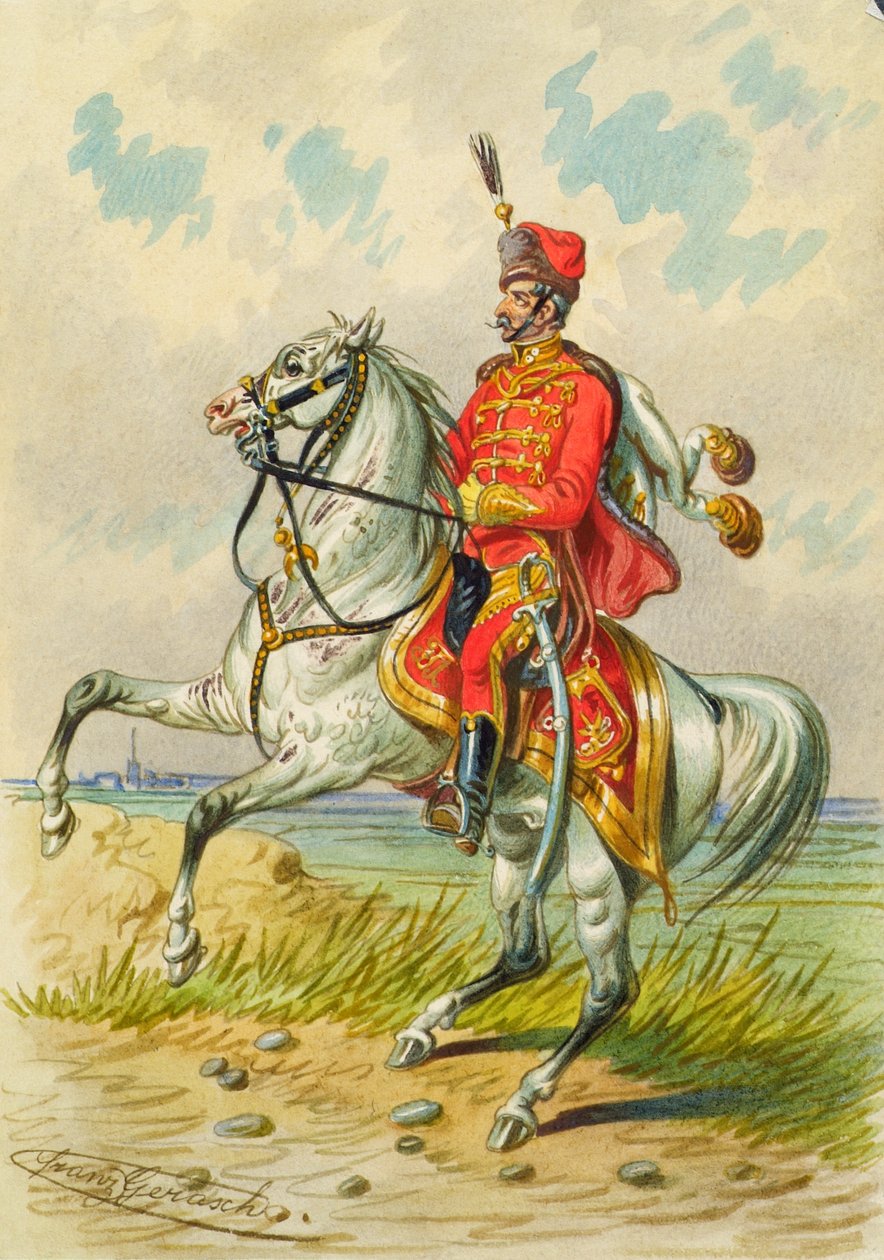 atlı asker by Franz Gerasch