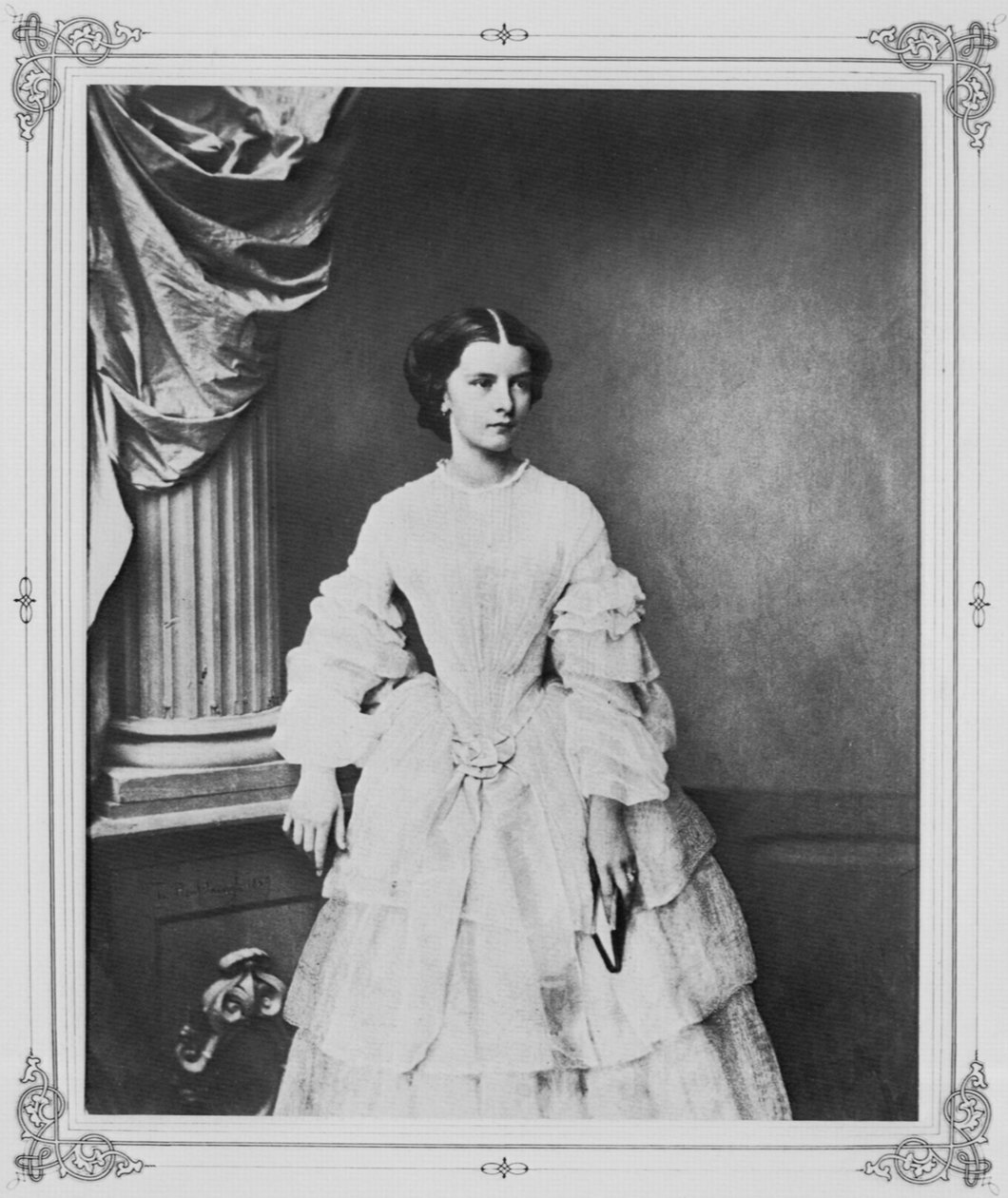Avusturya İmparatoriçesi Elisabeth, 1857 by Franz Hanfstaengl