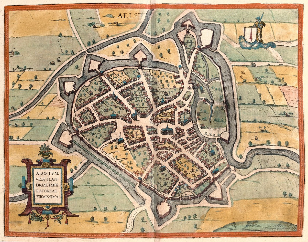 Aalst, Belçika (gravür by Franz Hogenberg