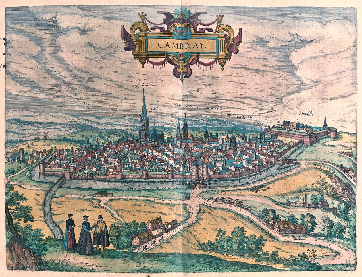 Cambrai, Fransa by Franz Hogenberg