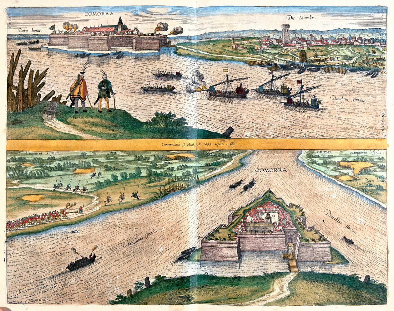Komarno Kalesi, Slovakya by Franz Hogenberg