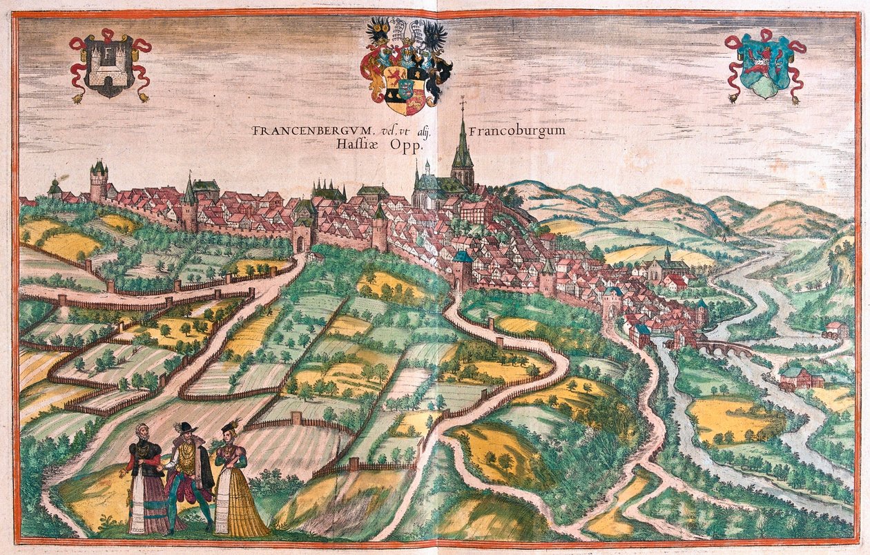 Frankenberg, Hollanda (gravür by Franz Hogenberg