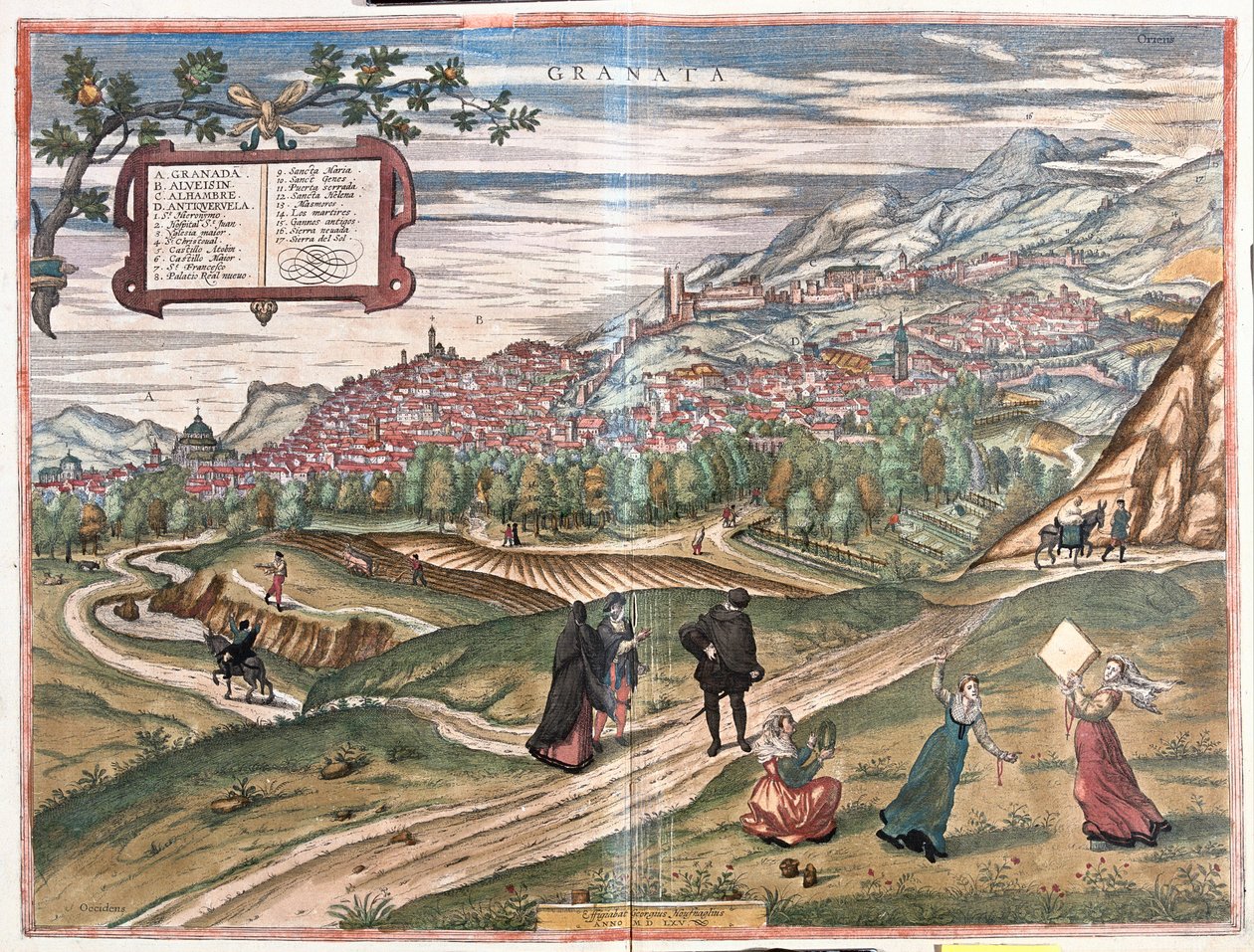 Granada, İspanya by Franz Hogenberg