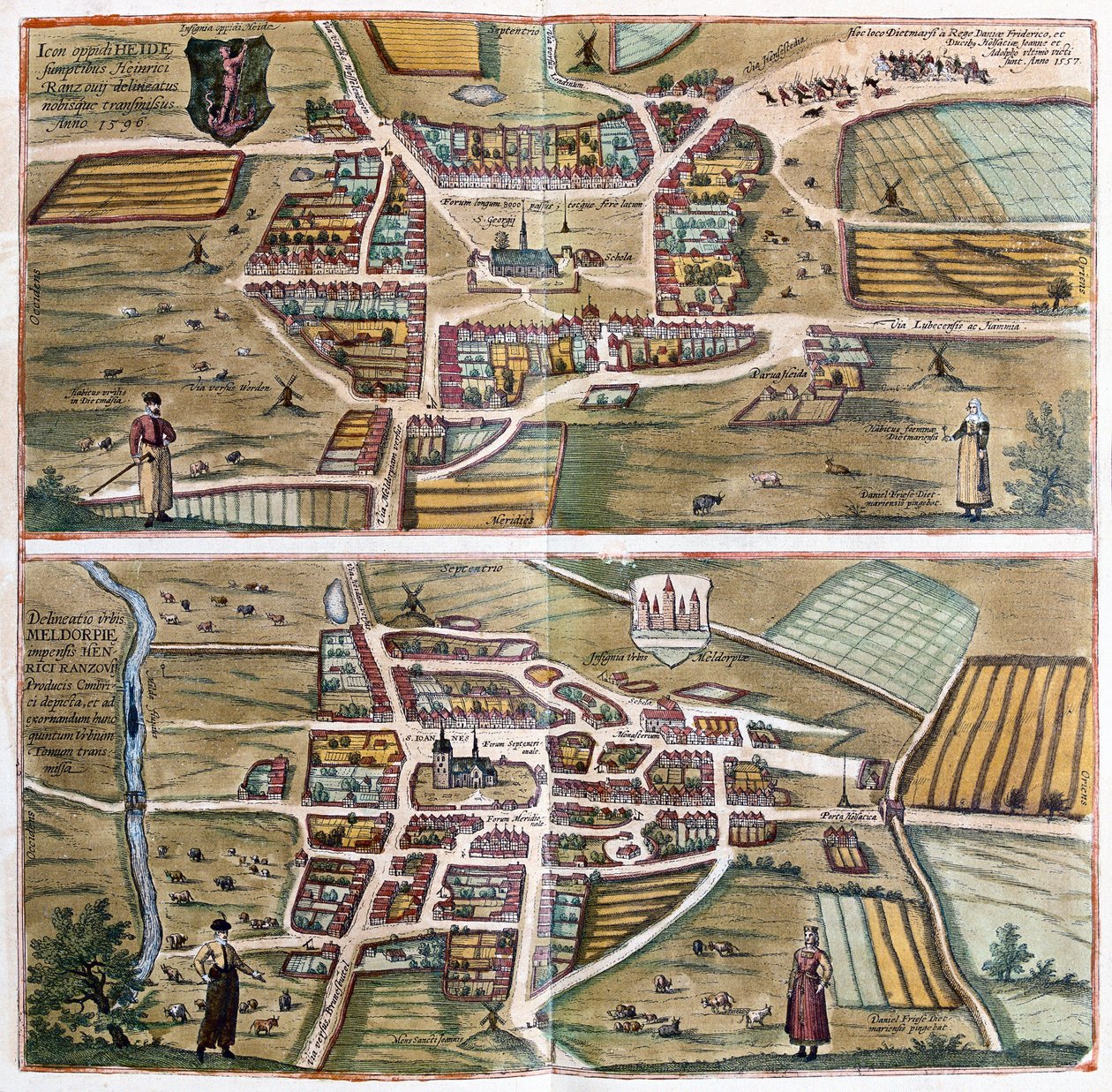 Heide ve Meldorf, Almanya by Franz Hogenberg