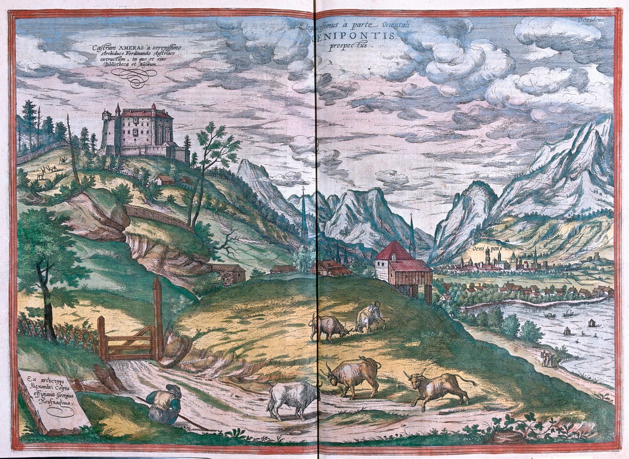 Innsbruck, Avusturya (gravür by Franz Hogenberg