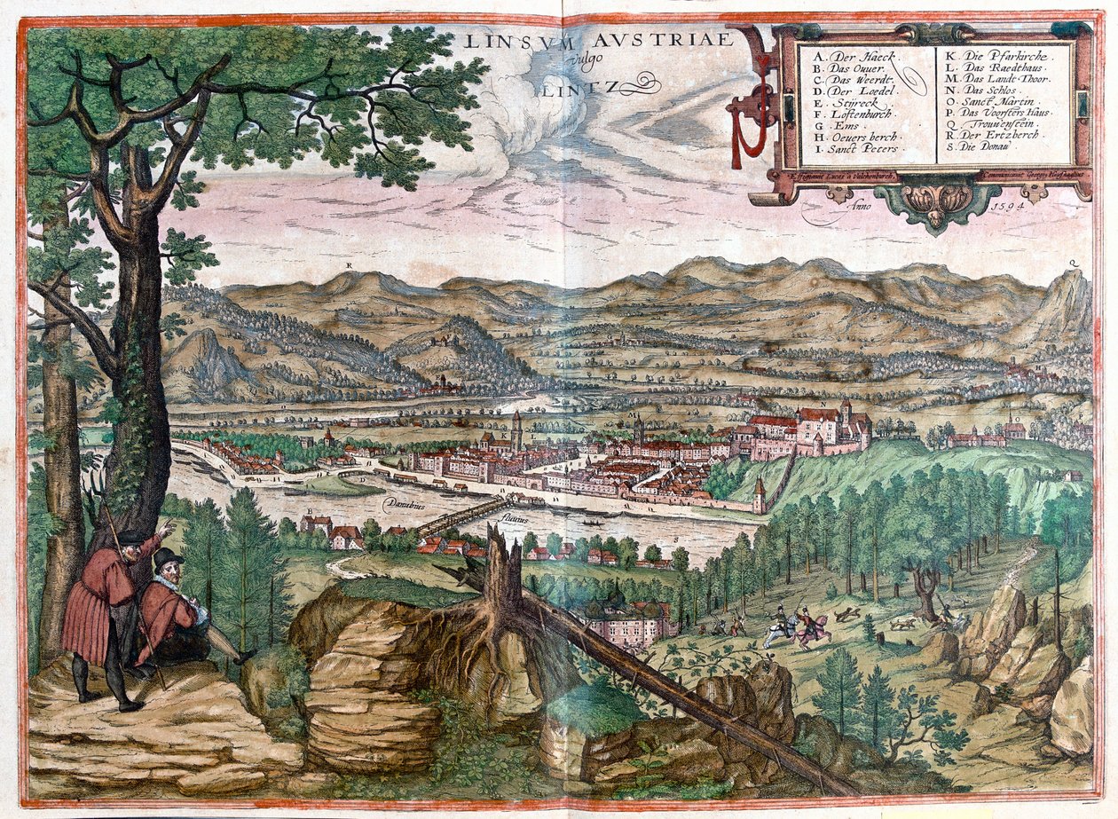 Linz, Avusturya by Franz Hogenberg
