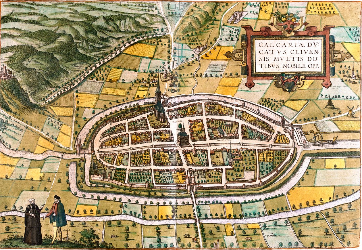 Kalkar Planı (Calcaria), Almanya (gravür by Franz Hogenberg