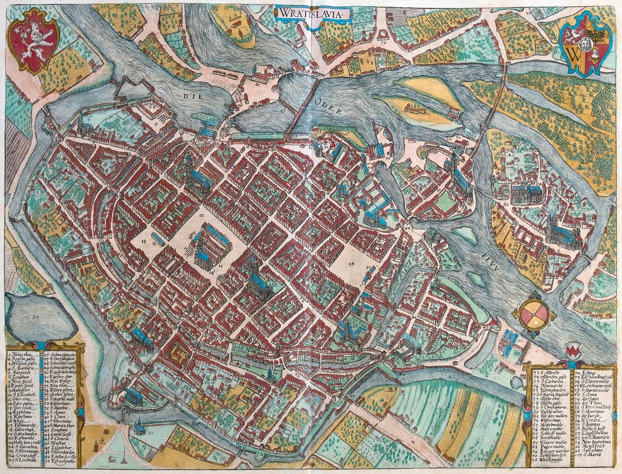 Wroclaw, Polonya by Franz Hogenberg