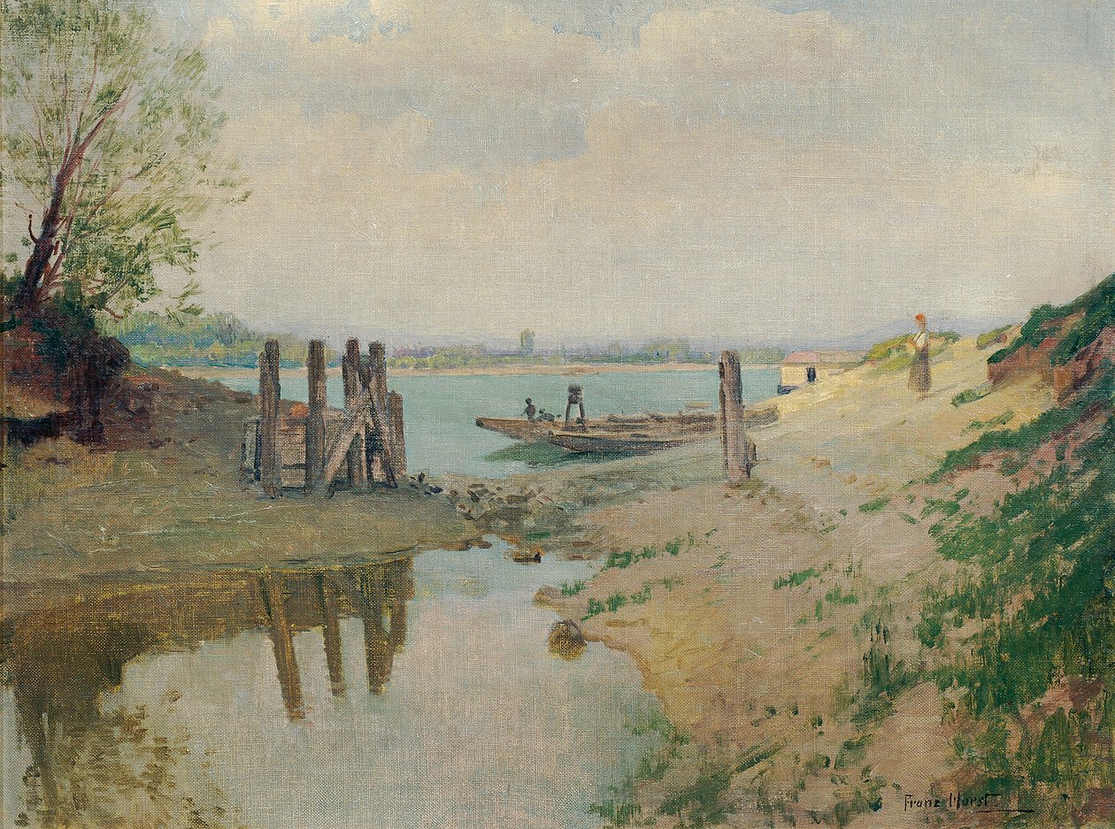 Tuna Nehri üzerinde Greifenstein yakınlarında by Franz Horst