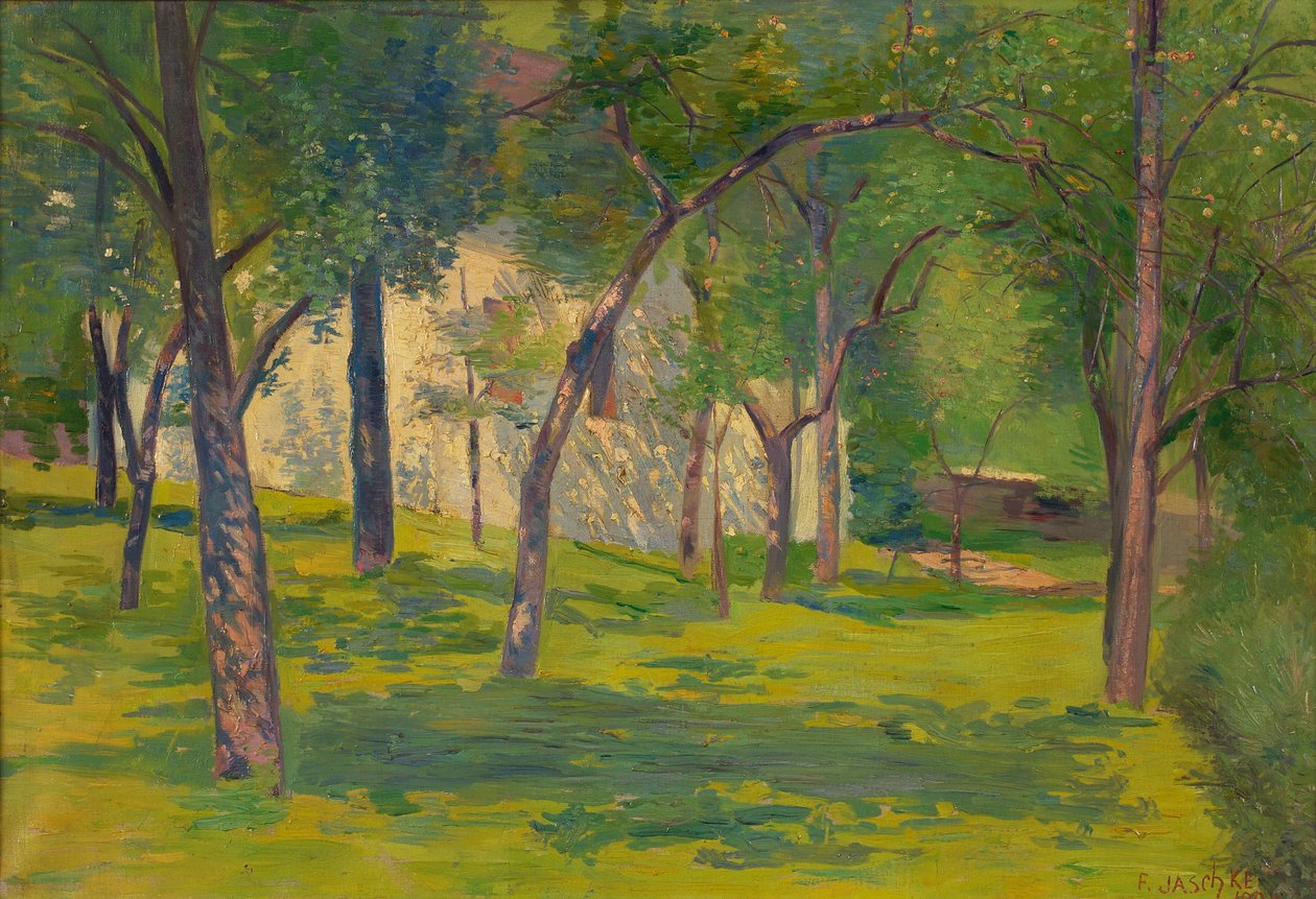 bahçedeki meyve ağaçları by Franz Jaschke