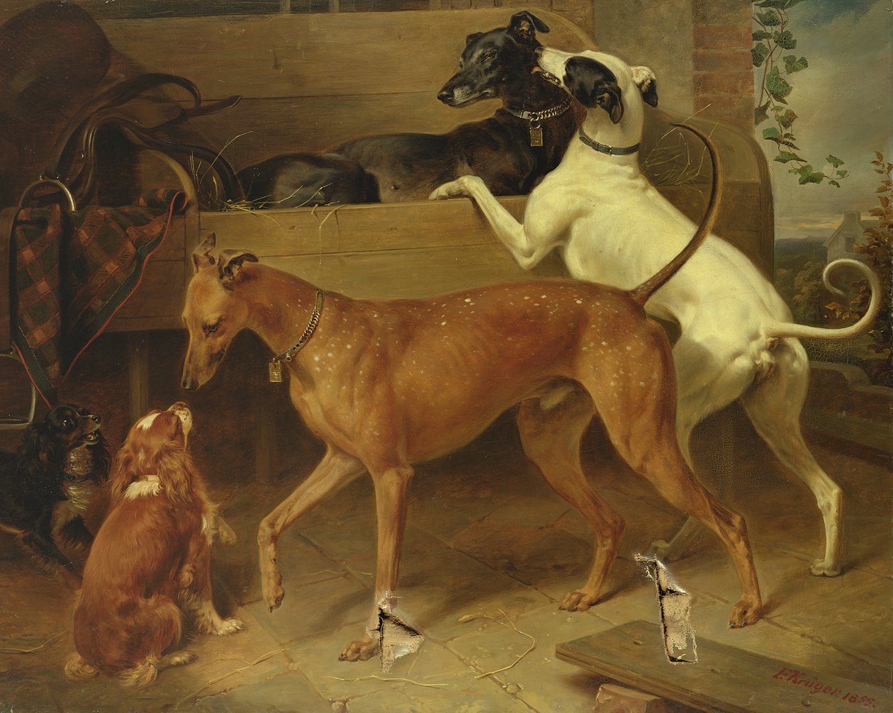 Kruger Köpekleri, 1855 by Franz Krüger