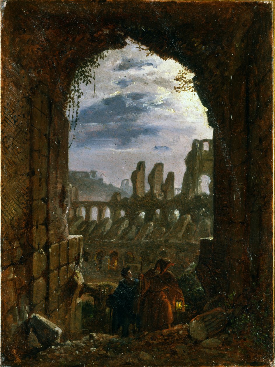 Ay Işığında Kolezyum, c.1826-30 by Franz Ludwig Catel