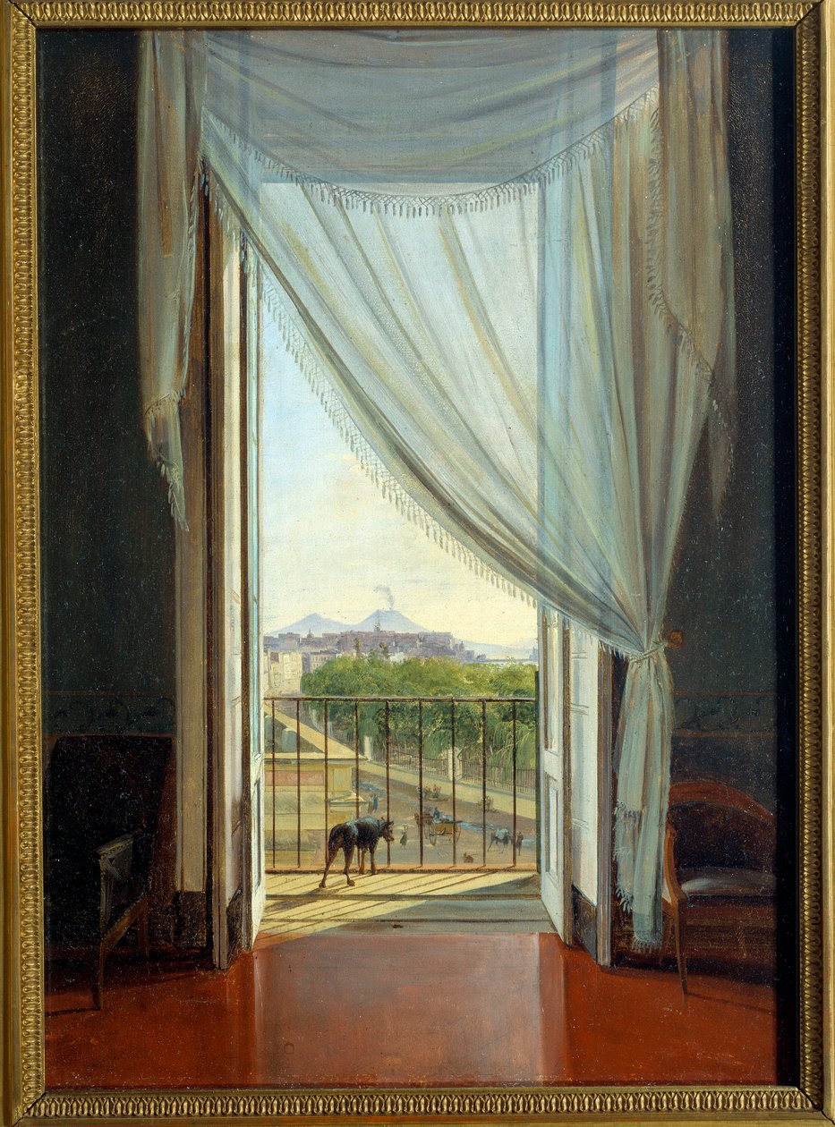 Napoli'de bir pencere by Franz Ludwig Catel