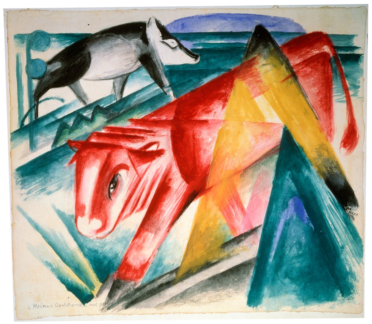 Hayvanlar, 1912-1913. by Franz Marc