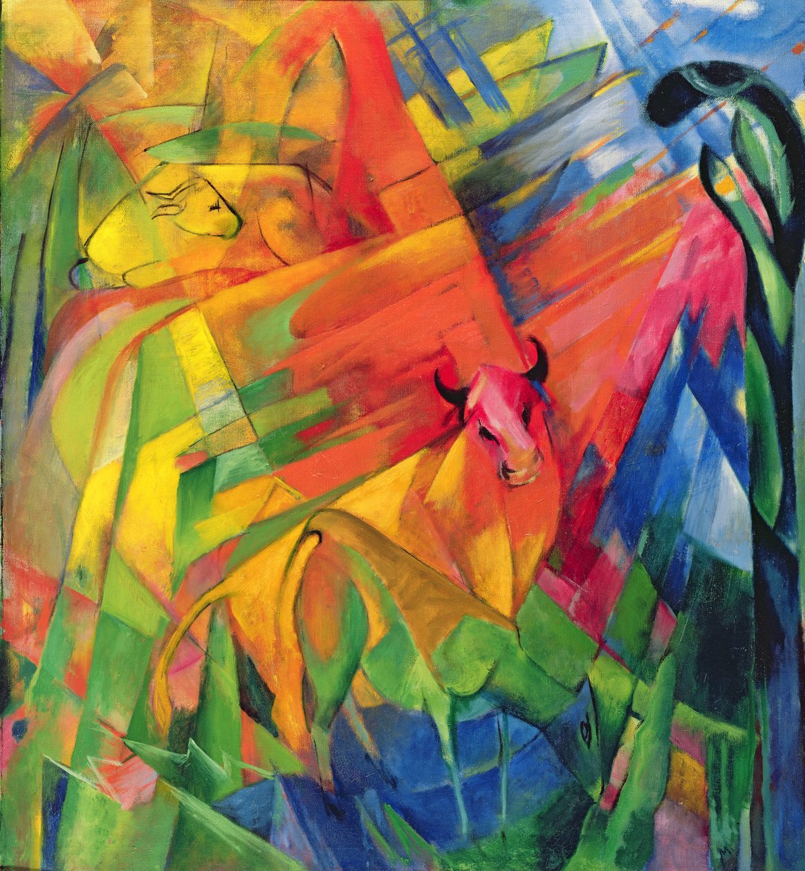 Manzaradaki Hayvanlar, 1914 by Franz Marc