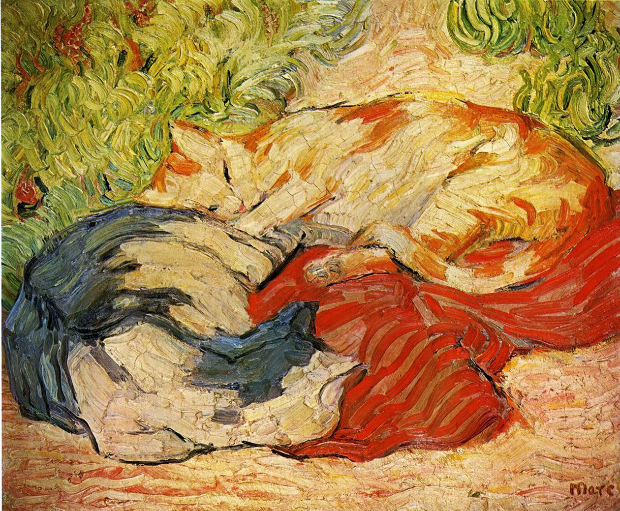 kediler by Franz Marc