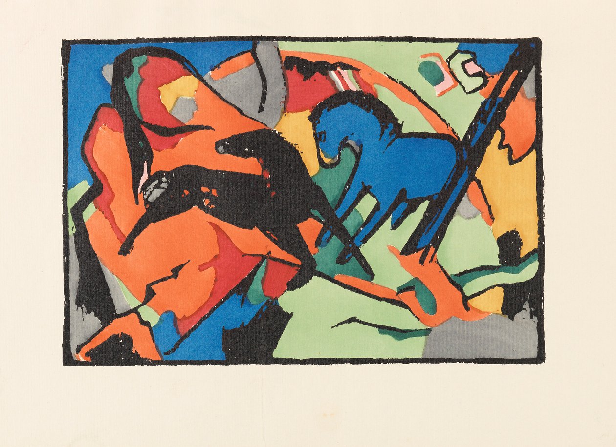 Mavi Süvari Mavi Süvari, 1914. by Franz Marc