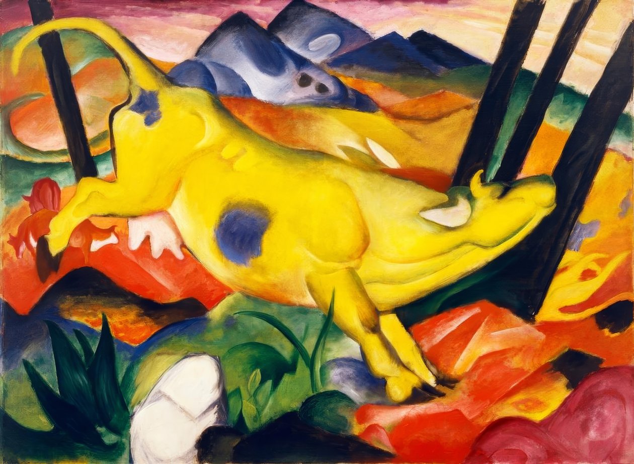 sarı inek by Franz Marc