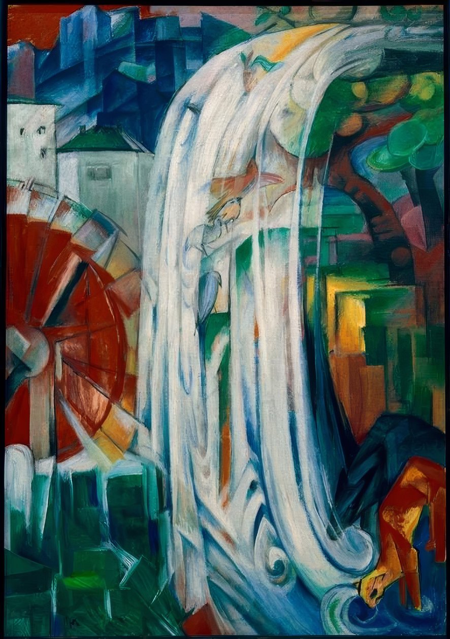 büyülü değirmen by Franz Marc