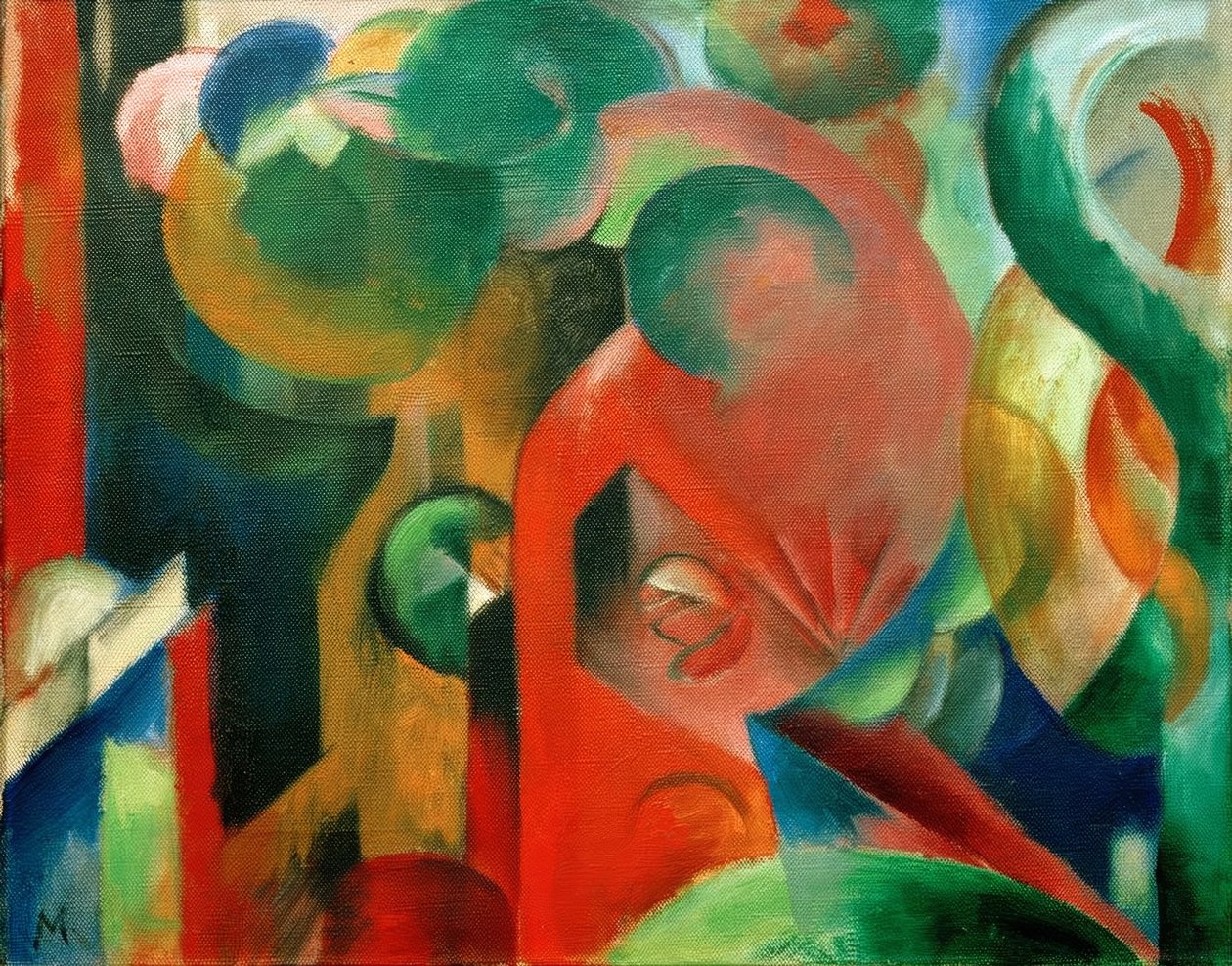 Küçük kompozisyon III by Franz Marc
