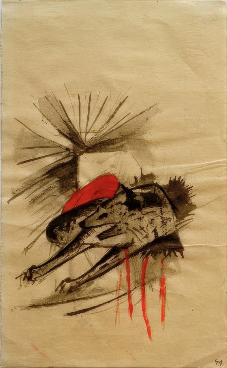 Yalancı sırtlan (yalancı kurt) by Franz Marc