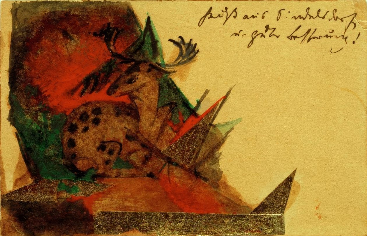 yalancı geyik by Franz Marc