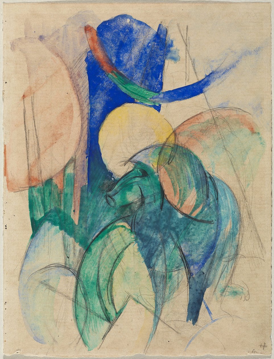 mandril by Franz Marc